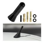 Yourkar Car Short Antenna 1.4 Inch Aluminum Auto Roof Mount Short Antenna Radio Antenna Mast Replacement With Screws Universal F