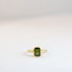 Emerald Cut - Large - Green Tourmaline Small
