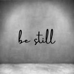 Be Still - L 450MM Rust Coat Font 1