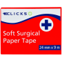 Clicks Soft Surgical Paper Tape 24MM X 9M