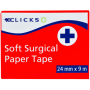 Clicks Soft Surgical Paper Tape 24mm X 9m