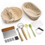 16 Piece Bread Proofing Basket Kit Sourdough Baking Supplies Starter Kit