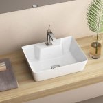 Basin Free Standing York 1T H Sq 400X305X115MM