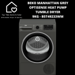 Beko Manhattan Grey Optisense Heat Pump Tumble Dryer - 9KG B5T49233WM
