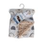 Snuggletime Mink Sherpa Blanket - Cream Circles