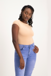 Mbali High-neck Bodysuit - Nude - M