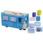 Peppa Pig Wooden School Bus Shape Sorter