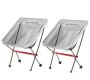 - Ultralight Portable Folding Camping Chair X 2 Grey