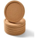 6PC Cork Drink Coasters - Anti-overflow Durable Table Protection