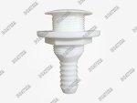 Thru-hull With Flange 19MM White
