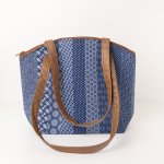 Shwe Curve Bag - Blue Pattern Stripe