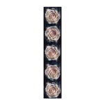 Navy Blocks White Rosetable Runner