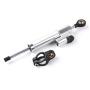 Motorcycle Handlebar Universal Shock Absorber Direction Damper Steering Stabilizer Damper Accessories Silver