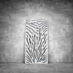 Wall Art D053 - 1040 X 535 X 20 Indoor Matt Black Warm White