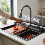 Stainless Steel Waterfall Nano Kitchen Sink