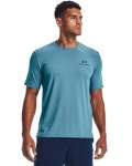 Men's Ua Rush Energy Short Sleeve - Blue Flannel LG