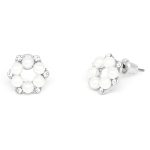 Petite Pearl Flower Earrings