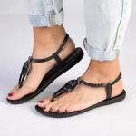 Kate Chain Thong Sandals - Black - 9