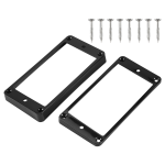 2PCS Black Curved Humbucker Pickups Frame Mounting Rings For Guitar