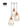 Eurolux Tarbes P691C Pendant 3 Lights Copper 310MM X 264MM