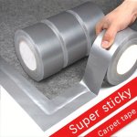 Heavy-duty Waterproof Adhesive Tape - Super Sticky Residue-free For Indoor outdoor Use Ideal For Fabric Metal & More