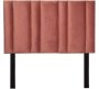 Mia Pink Velvet Headboard Queen Bed Finish Colour - Pomelo Pink Velvet Condition - Knock Down