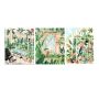 Paint By Numbers Diy - 40CMX50CM Framed Canvas - Illustration Garden Combo