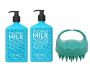 Coconut Milk Moisture Set 380ML + Scalp Massage Brush - Green 01