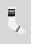 PALLADIUM Stripe Ctn Shaft Sock - White