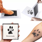 Touchless Ink Pad For Safe Footprint Handprint And Pet Print Stamping Black Ink Color