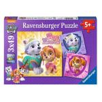 - Paw Patrol Glamour Girls - 3 X 49PC Puzzles