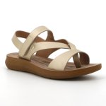 Pierre Cardin Satin Flat Sandal - Gold - 8