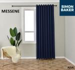 Simon Baker Messene Eyelet Azul Curtain Various Lengths - Azul W 265 X L 220CM