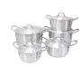 10 Piece Aluminum Pot & Lid Cookware Set - Prime