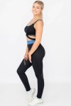 High Impact Performance Legging With Pockets & Crop Top Sports Bra Padded 2 Piece Set