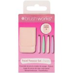 Brushworks Travel Tweezer Set - Pastels