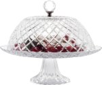 Crystal Cake Stand With Dome Cover - SD029 Bowl Serving Set