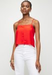 Superbalist Square Neck Skinny Strap Trapeze Cami - Fiery Red