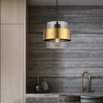 Chloe Pendant Light Gold And Smoke