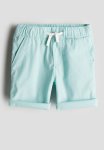 Cotton Shorts - Light Turquoise