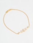 Goldair Gold Plated Flower Cupchain Bracelet