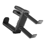 Dual-hook Headphone Stand Sturdy 2 Headphones Desk Organization - Black