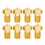 8 Pcs Bugatti 3D Printer Accessories E3D-V5 V6 Nozzle M6 Thread Consumables Hot Nozzle SIZE:3/0.4MM