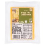 Pnp Full Fat Medium Cheddar Cheese 300G