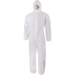 Sms Disposable Hooded Coveralls Type 5 6 White XL HAL9623813D