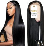 Cute Bein 250 Density 30 Inch Lace Front Wigs 100% Human Hair 2-YEAR Life 260G 13X6 Straight HD Transparent Lace Frontal Wigs Fo