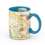Xplorer Maps South California Map Ceramic Mug 16OZ Bpa-free Coffee Cup For Hot & Cold Drinks Perfect For Office Home Or Gift