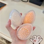 Makeup Sponge Storage Box Multi-hole Moisture-proof Transparent Beauty Sponge Holder Powder Puff Cosmetic Egg Cover Travel Porta