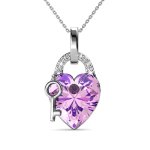 DESTINY Alina Heart Necklace With Swarovski Crystals