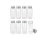 Glass Bottles Minis W/lid 12PC Large